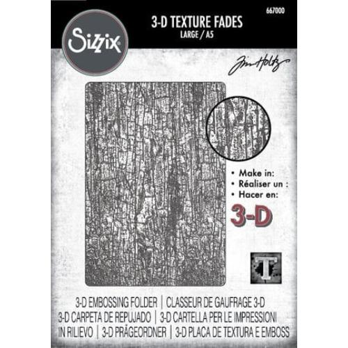 Sizzix 3D Texture Fades by Tim Holtz A5 Cracked Large (667000)