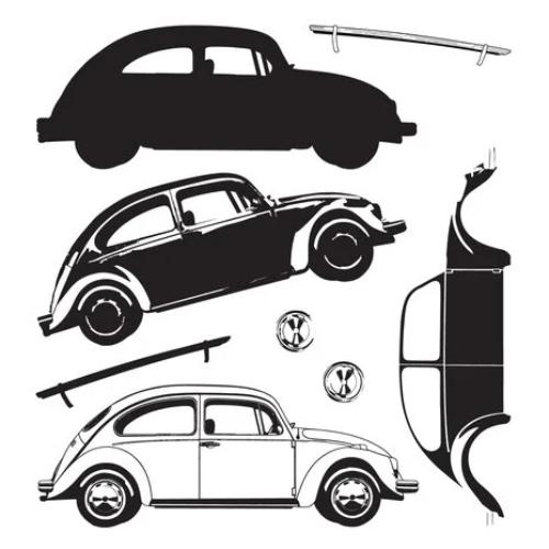 Sizzix Framelits Die w/Stamps by 49 and Market Journey Home (6+8pcs) (667012)