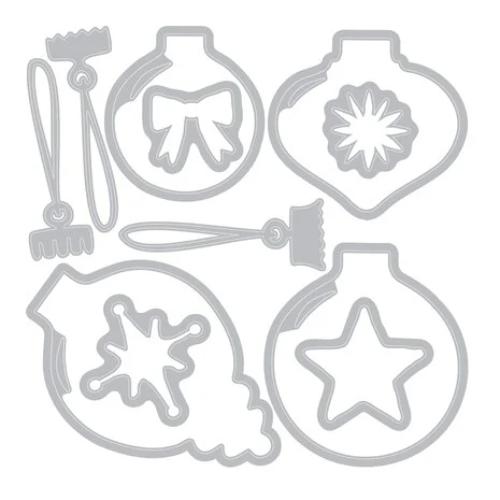 Sizzix Framelits Die w/Stamps by 49 and Market Baubles (11+19pcs) (667019)