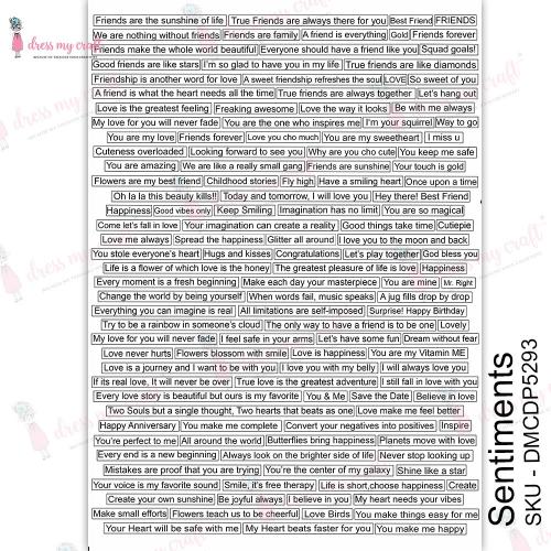 Dress My Craft - Transfer Me - Sentiments