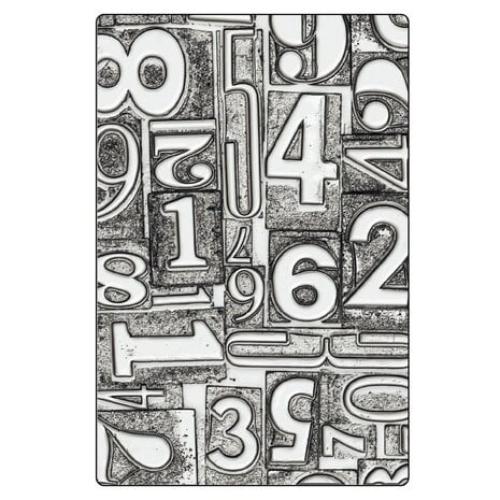Sizzix 3D Texture Fades by Tim Holtz A5 Numbered (667081)