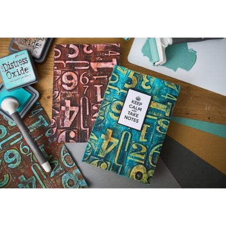 Sizzix 3D Texture Fades by Tim Holtz A5 Numbered (667081)