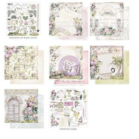 Prima Marketing Serene Petals 12x12 Inch Paper Pad (671198) - Postage as per Actual