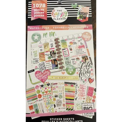 The Happy Planner Sticker Sheets - Watercolor