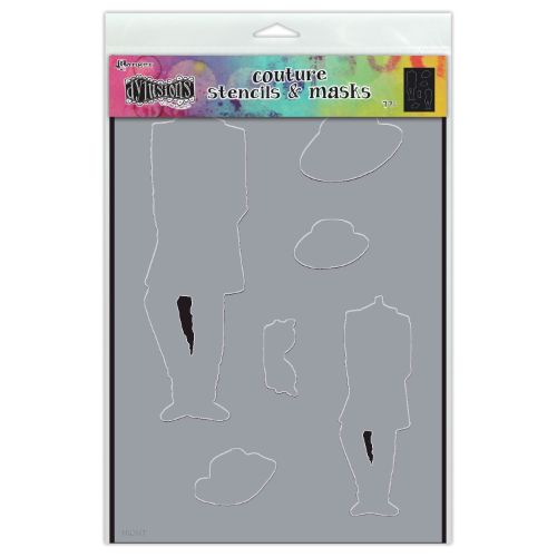 Dylusions Couture Stencil & Mask 8.25"X11.75"-A Day At The Races - Postage as per Actual