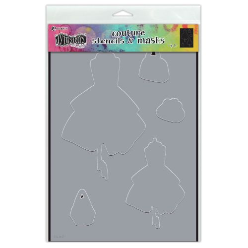 Dylusions Couture Stencil & Mask 8.25"X11.75"-Ladies Who Lunch - Postage as per Actual