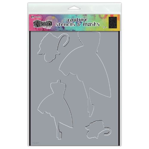 Dylusions Couture Stencil & Mask 8.25"X11.75"-Night At The Opera - Postage as per Actual