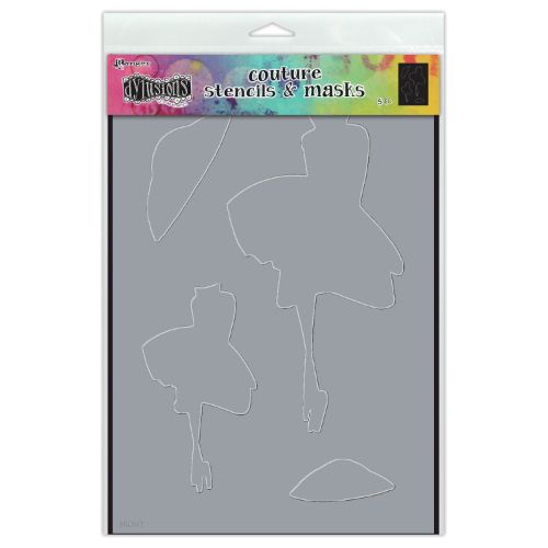 Dylusions Couture Stencil & Mask 8.25"X11.75"-Walk In The Park - Postage as per Actual