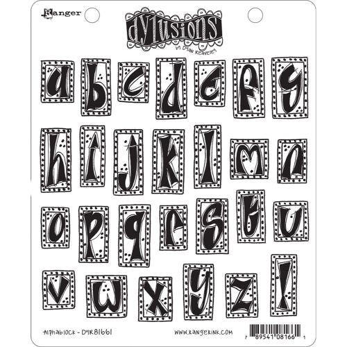 Dyan Reaveley's Dylusions Cling Stamp Collection-Alphablock