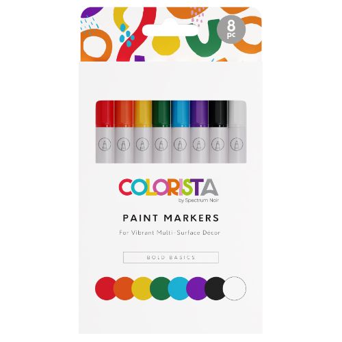 Spectrum Noir Colorista Paint Marker 8/Pkg-Bold Basics