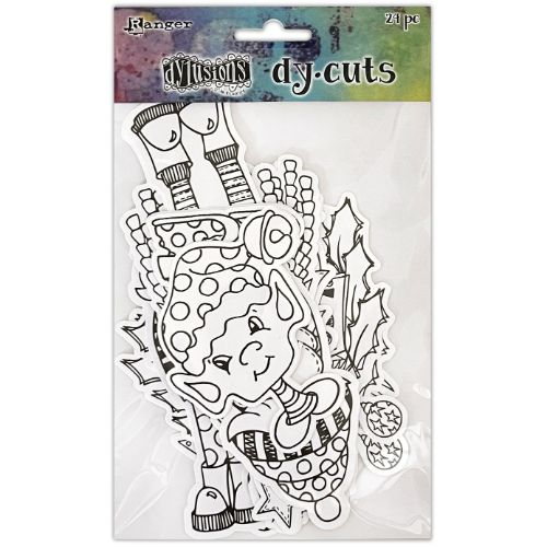 Dyan Reaveley's Dylusions Christmas Dy-Cuts 24/Pkg-Me Peeps