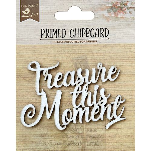 Little Birdie Laser Cut Primed Chipboard 1/Pkg-Treasure This Moment
