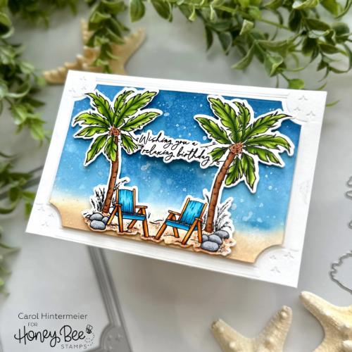 Honey Bee Stamps - Beach Please - 6x8 Stamp Set