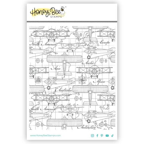 Honey Bee Stamps - Aviator - 5x6 Cling Stamp