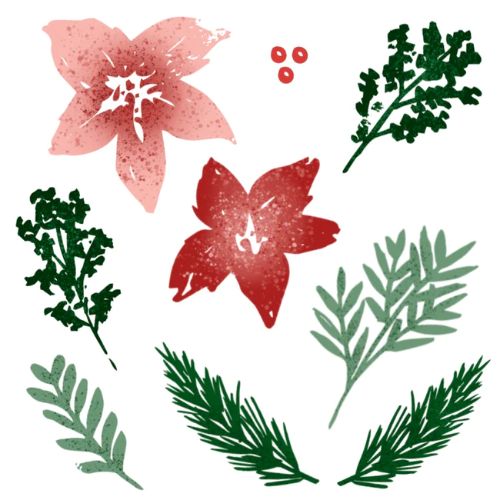 Honey Bee Stamps - Winter Watercolor 6x6 Stamp Set