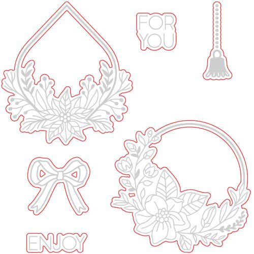 Honey Bee Stamps - Elegant Floral Frames - Honey Cuts