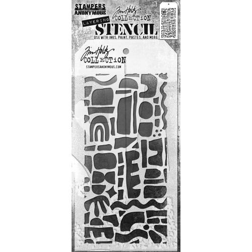 Stampers Anonymous - Cutout Shapes 1 Tim Holtz Layering Stencil (THS175)