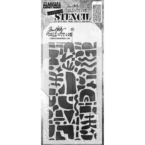 Stampers Anonymous - Cutout Shapes 2 Tim Holtz Layering Stencil (THS177)