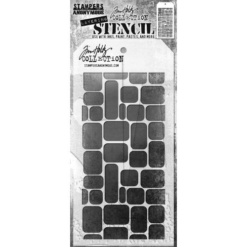 Stampers Anonymous - Labels Tim Holtz Layering Stencil (THS178)