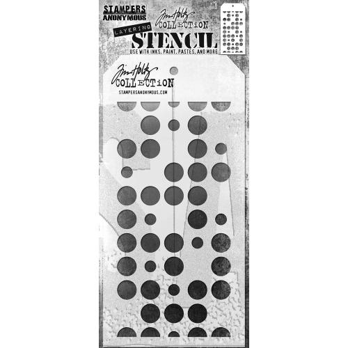Stampers Anonymous - Spots Tim Holtz Layering Stencil (THS180)