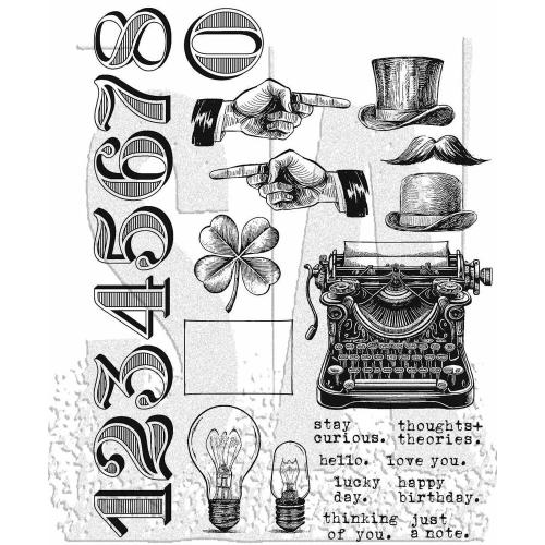 Stampers Anonymous -  Curiosity Shop Tim Holtz Cling Stamps (CMS482)