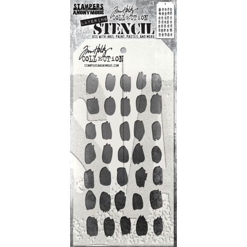 Tim Holtz Layering Stencil: Brush Mark