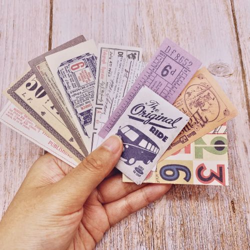 The Washi Tape Shop - 60 Piece Vintage Coupon Stickers - Coupon