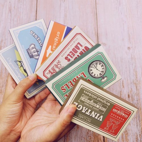 The Washi Tape Shop - 60 Piece Vintage Air Mail Stickers - Air Mail