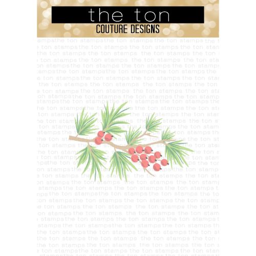 The Ton Stamps - Pine Branch Berry Layering Stencils