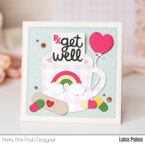 Pretty Pink Posh - Get Well Mug Additions Dies (use w/Winter Mug)