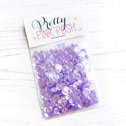 Pretty Pink Posh - Purple Shimmer Confetti