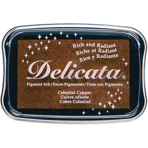 Tsukineko Delicata Pigment Ink Pad Celestial Copper