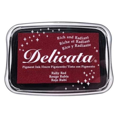 Tsukineko Delicata Large Inkpads Ruby Red