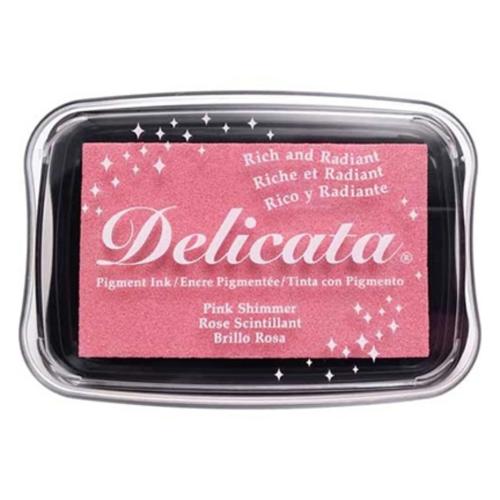 Tsukineko Delicata Large Inkpads Pink Shimmer