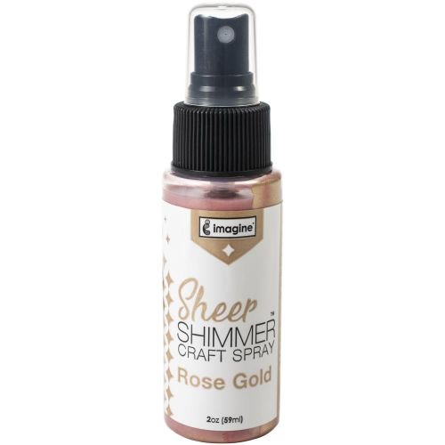 Tsukineko Imagine Sheer Shimmer Craft Spray 2oz Rose Gold