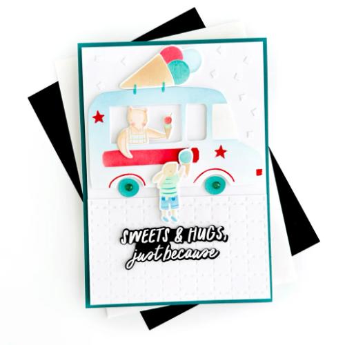 Pinkfresh Studio - Starry Scallops coverplate die