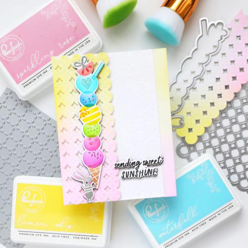 Pinkfresh Studio - Petal Grid press plate