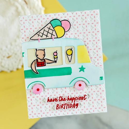 Pinkfresh Studio - Petal Grid press plate