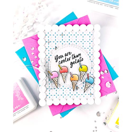 Pinkfresh Studio - Petal Grid press plate