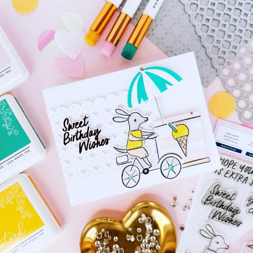 Pinkfresh Studio - Petal Grid press plate