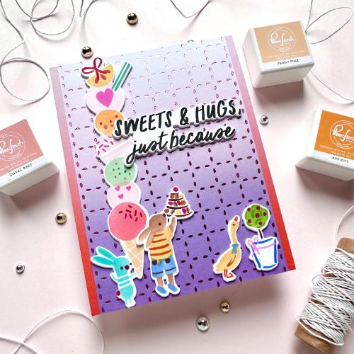 Pinkfresh Studio - Petal Grid press plate