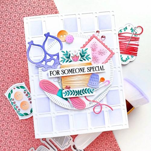 Pinkfresh Studio - The Stitch Edit: Maker's Essentials stencil