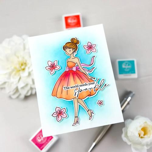 Pinkfresh Studio - Couture Grace stencil