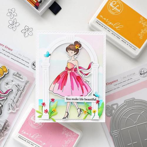 Pinkfresh Studio - Arched Elegance stencil