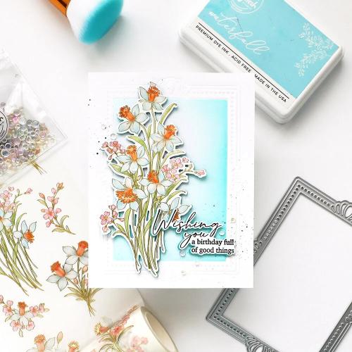 Pinkfresh Studio - Celebrate in Blooms Stencil