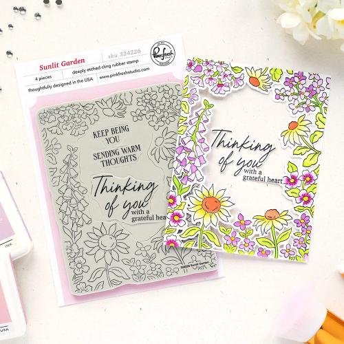Pinkfresh Studio - Cling Stamp - Sunlit Garden by Inna Moreva (324226)