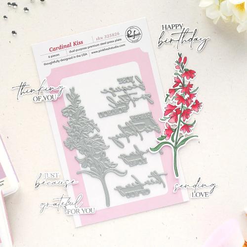 Pinkfresh Studio - Press Plate - Cardinal Kiss by Manushree Mishra (325826)