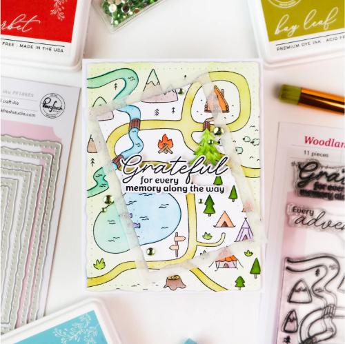 Pinkfresh Studio - Woodland Trails Sentiments die