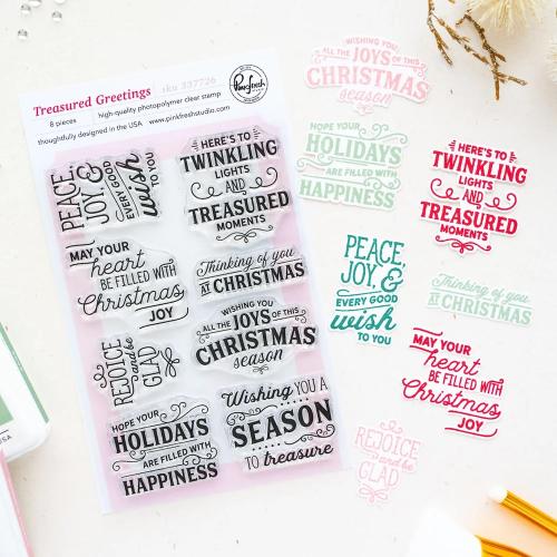 Pinkfresh Studio - Treasured Greetings stamp