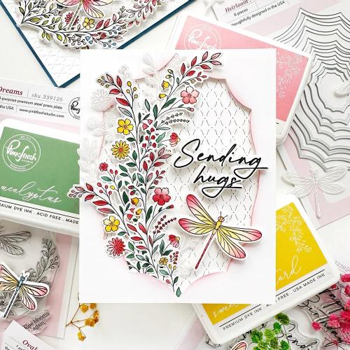 Pinkfresh Studio - Oval Rhythm coverplate die